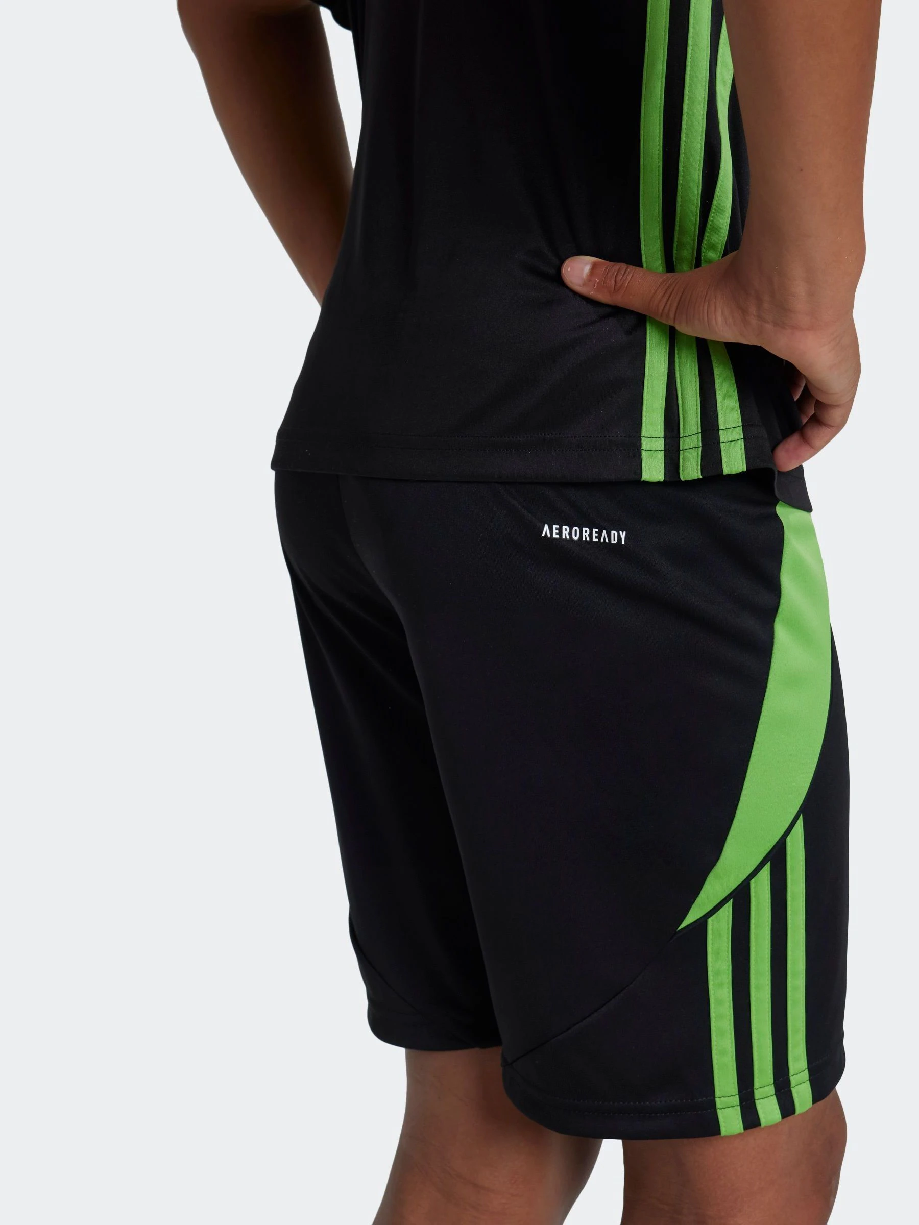 Zwart/groen - adidas Tiro 24 shorts voor kinderen