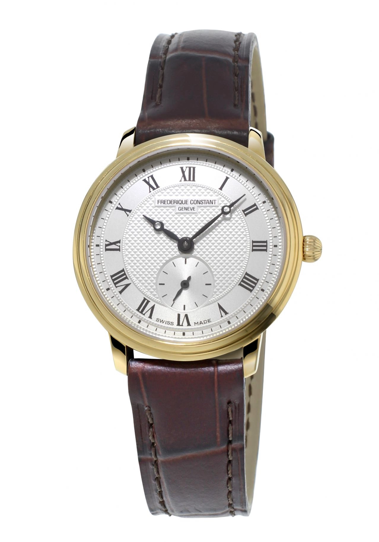 Frederique Constant Slimline Kleine Sekunde Damenuhr Gold