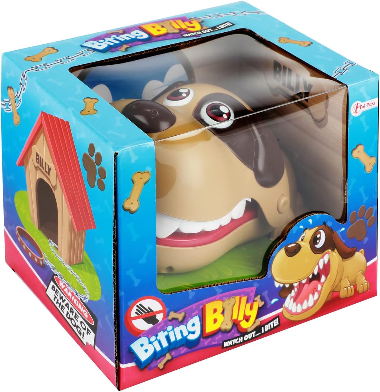 Toi-Toys - Spiel - Biting Billy - Der Hund sieht so süß aus... Gesellschaftsspiel Kinderspiel