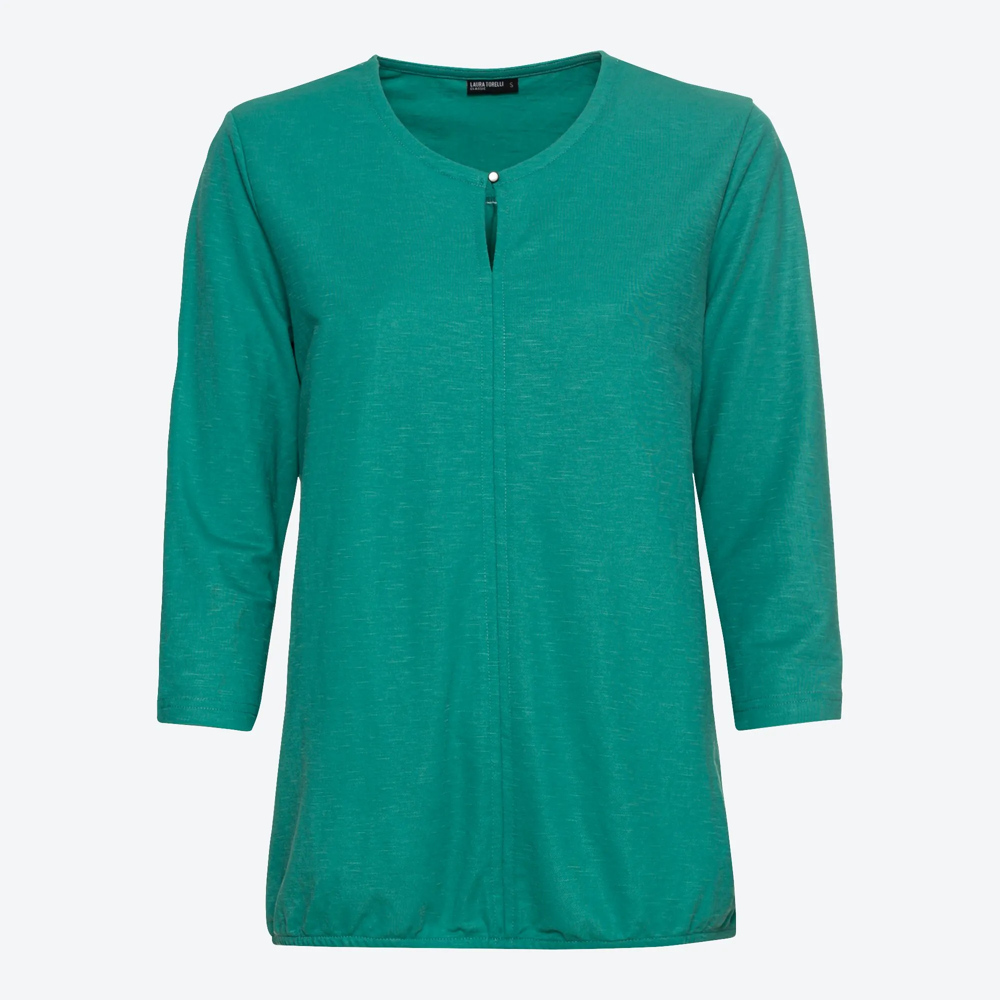 Damen-Shirt mit elastischem Saum