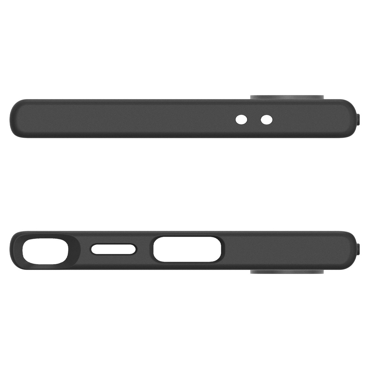 Samsung Galaxy S24 Ultra Liquid Air Case Gummi Hülle (ACS07287) - Schwarz (Matt)