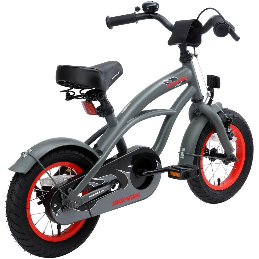 Bikestar Kinderrad 12 Zoll Cruiser grau