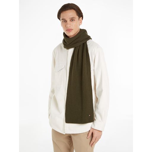 Tommy Hilfiger Essential Flag Halstørklæde, Army Green, One size