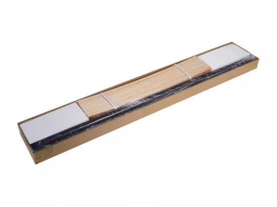 Sommier à lattes démontable + pieds 160x200 - 36 lattes bois - Fabrication française