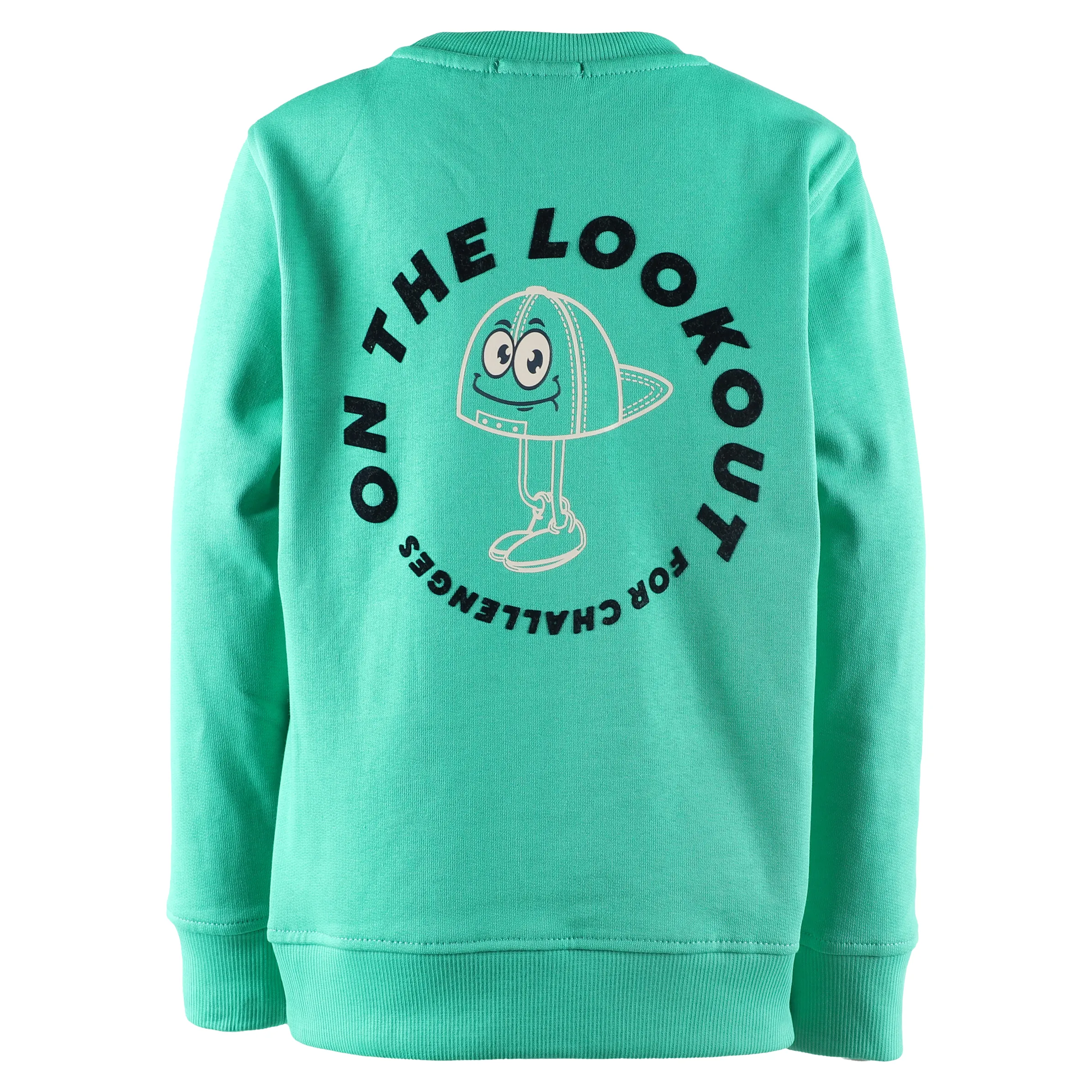 Jungen Sweatshirt mit Print und Kängurutasche