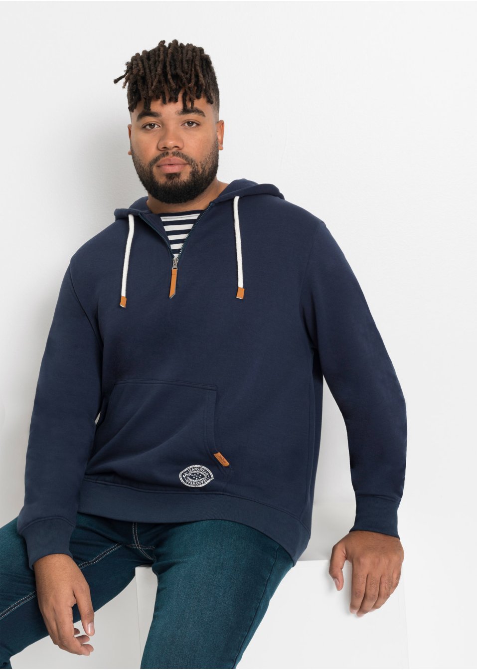 Sweat-shirt à capuche coupe confort