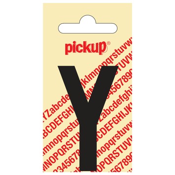 Pickup plakletter y 60 mm zwart