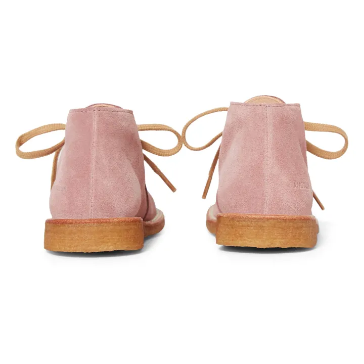 Angulus Bottines Lacets | Rose pâle