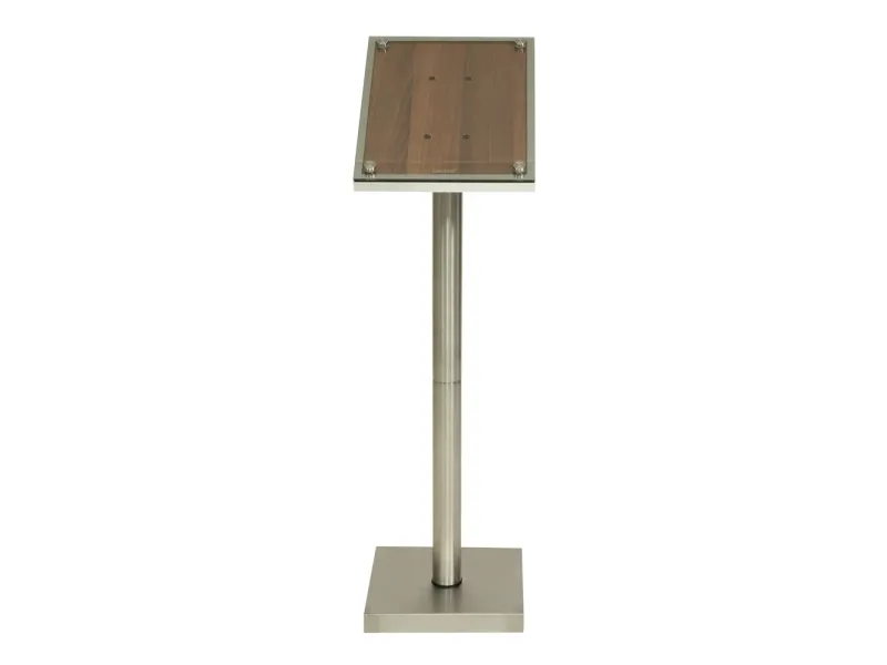 Securit® GLASS STAR Informationsdisplay 85 til 1xA4, valnød - komplet kit