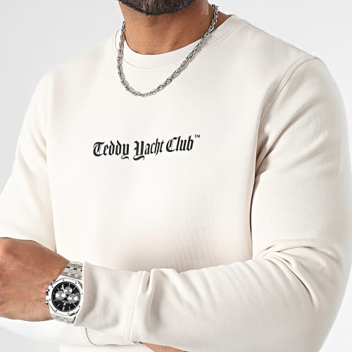 Sweat Crewneck Art Series Dripping Orange Beige