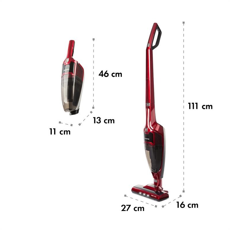 TurboHybrid Staubsauger Boden- und Handstaubsauger metallic-rot Metallic