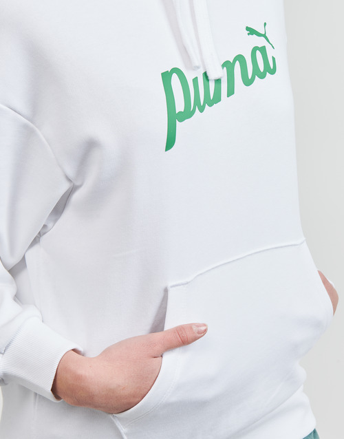 Puma - ESS+ BLOSSOM SCRIPT HOODIE TR - Blanc