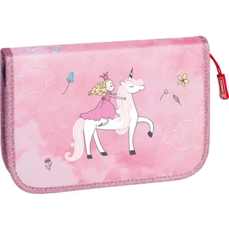 BRUNNEN Schüler-Etui 2 Klappen gefüllt, Unicorn Princess