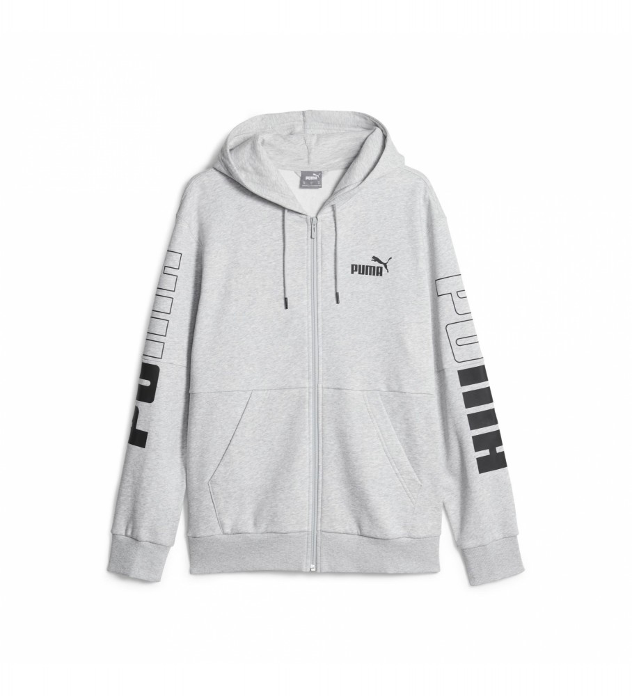 Moletom Puma Colorblock com zíper frontal completo cinza