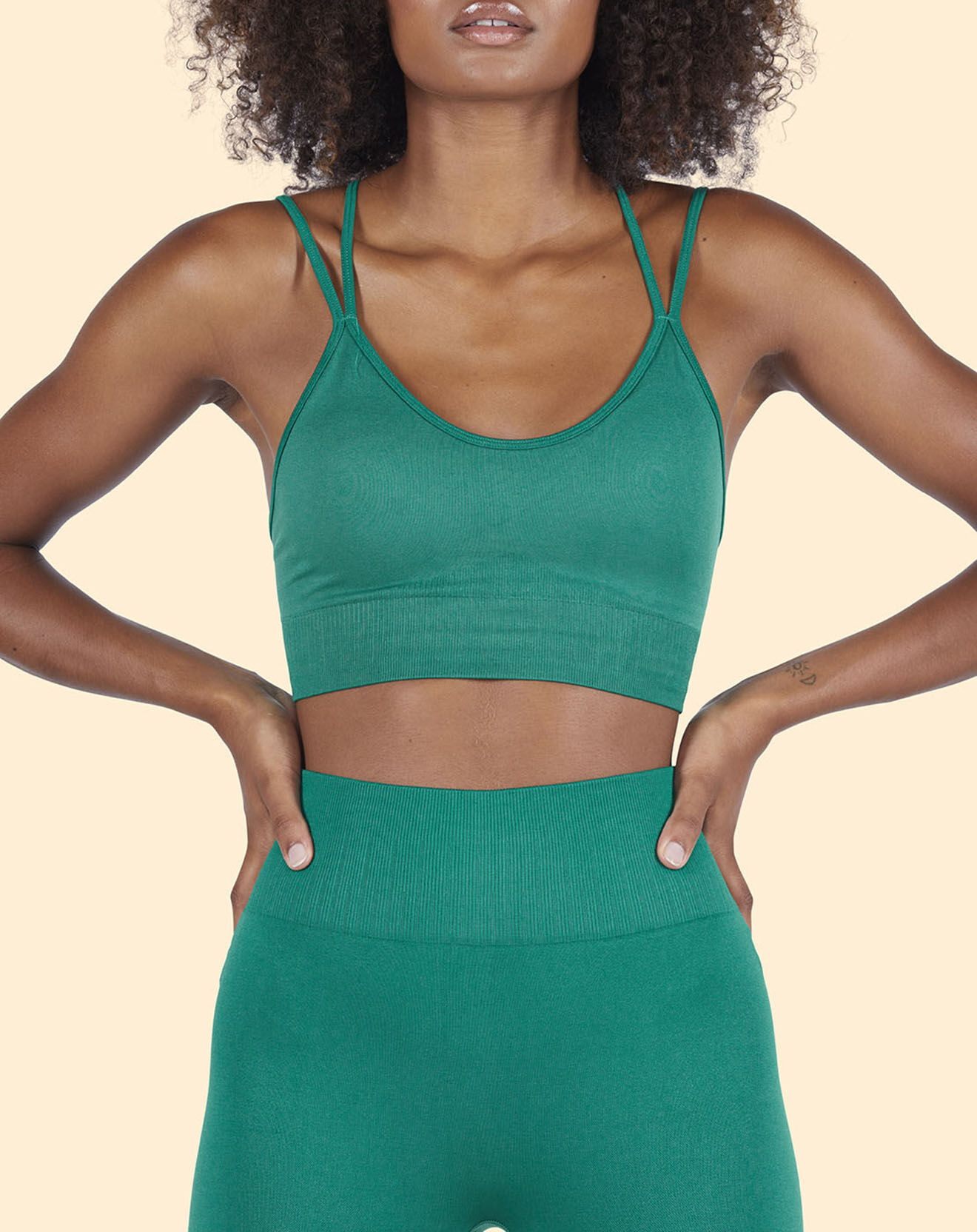 Onamaste Legging de sport vert émeraude