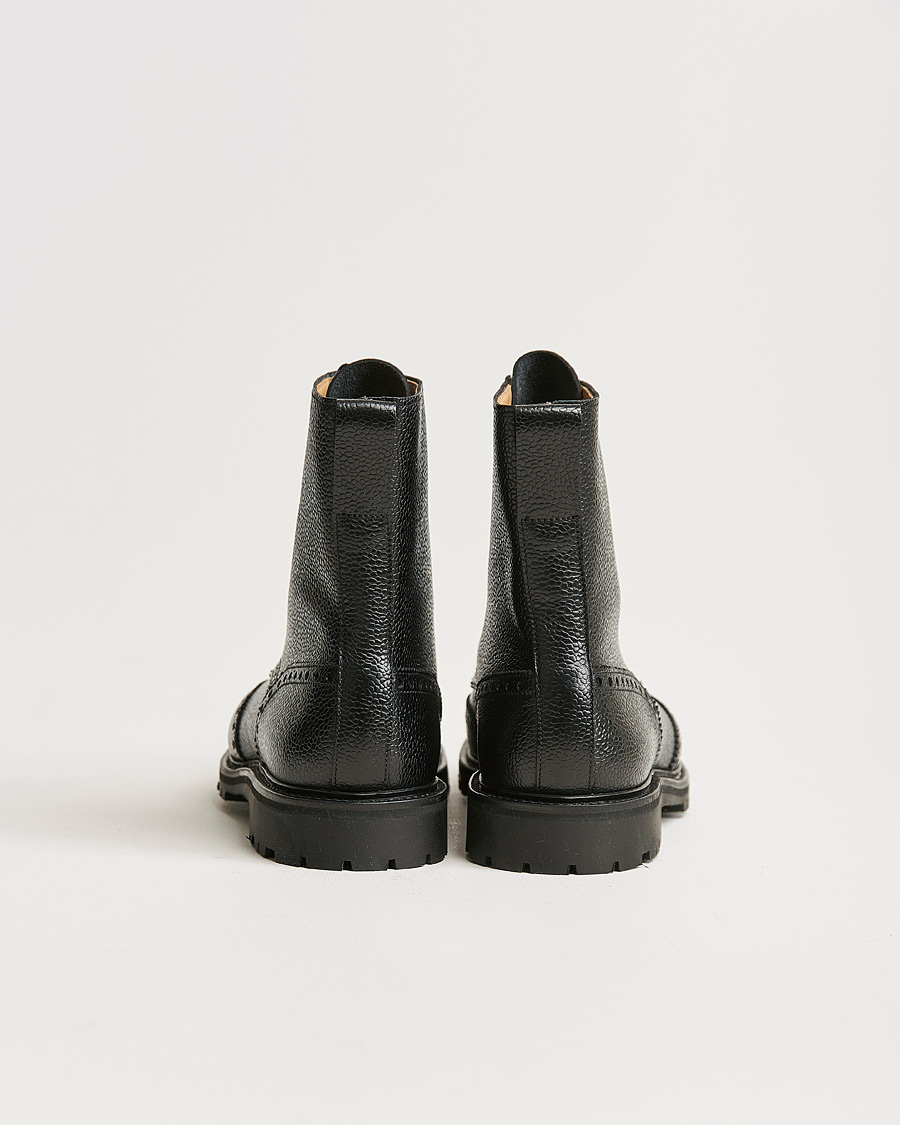 Crockett & Jones Islay Scotch Grain Vibram Boot Black Calf