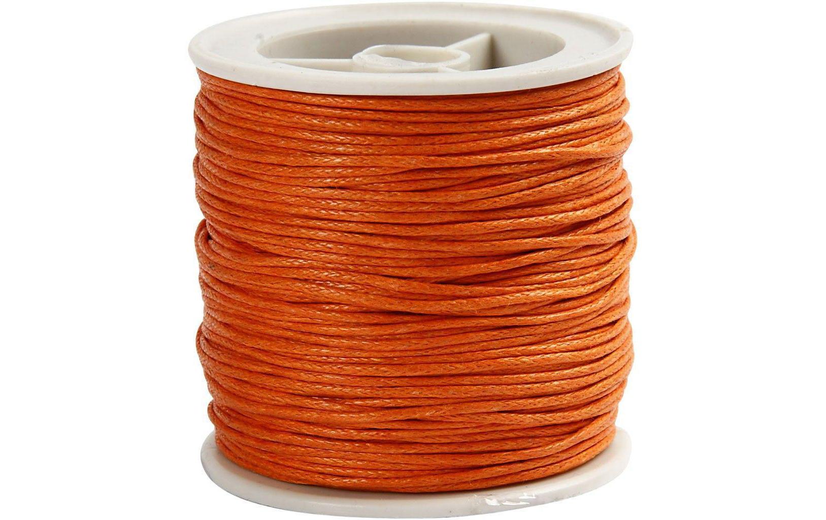 Baumwollband 1 mm gewachstBaumwollband
