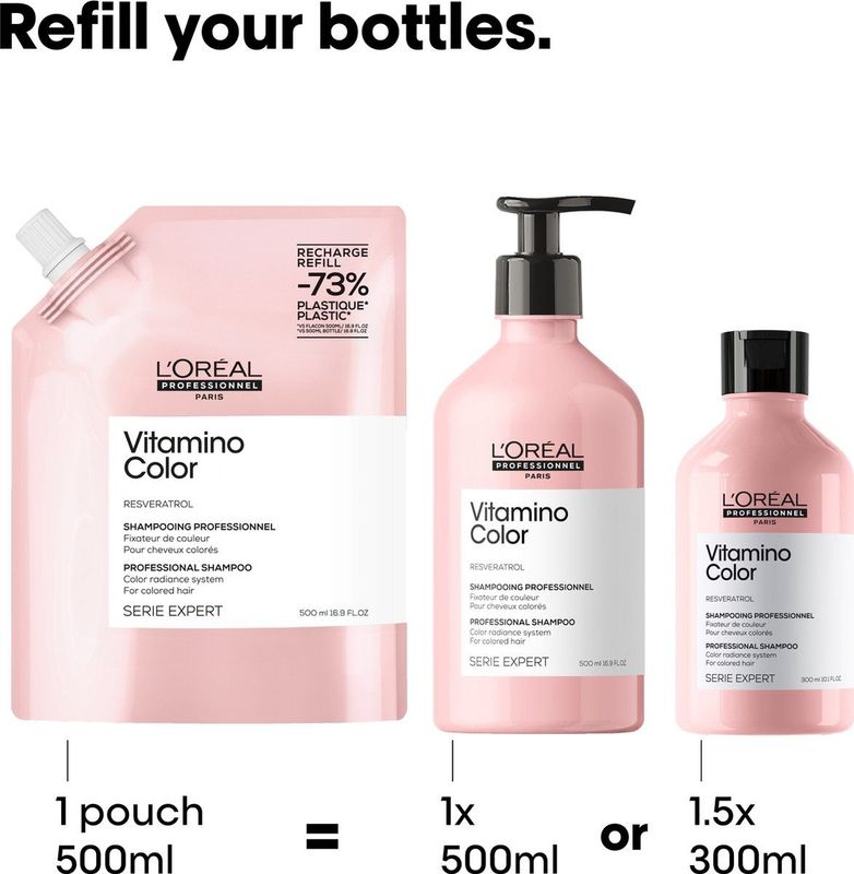 L'Oréal Professionnel - Vitamino Color - Shampoo - 500ml - Navulverpakking