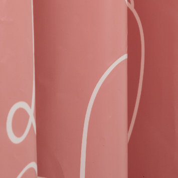 Sealskin douchegordijn mind 180x200cm d.roze/wit