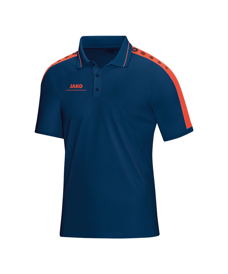 JAKO Striker Poloshirt Blau Orange F18
