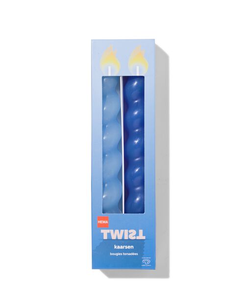 bougies torsadées courtes vertes 2 pièces