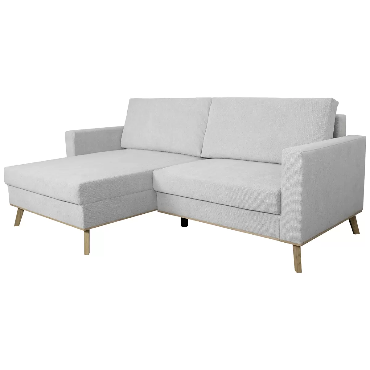 Ecksofa Carini 125x143 Hellgrau