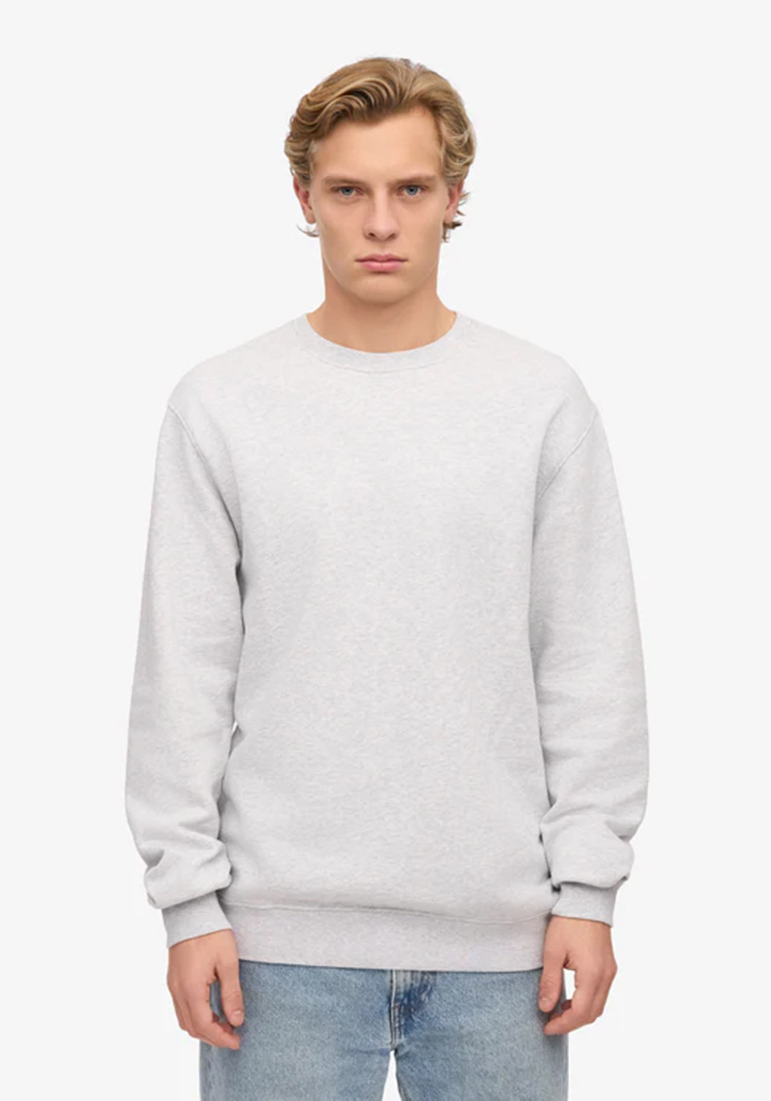 Colorful Standard Herren-Sweatshirt Snow Melange