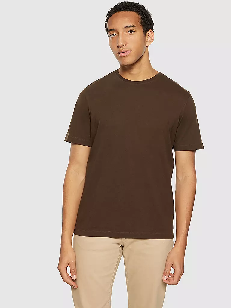 KNOWLEDGE COTTON APPAREL T-Shirt ALDER braun