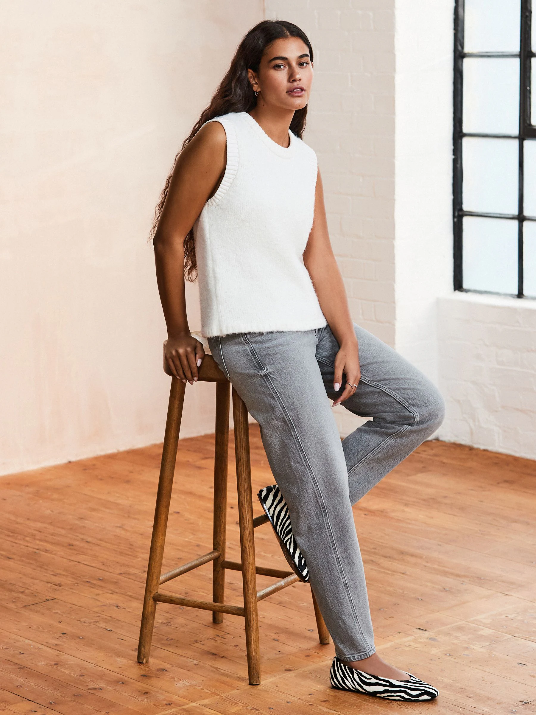 Grijs - Authentieke Carrot Barrel jeans