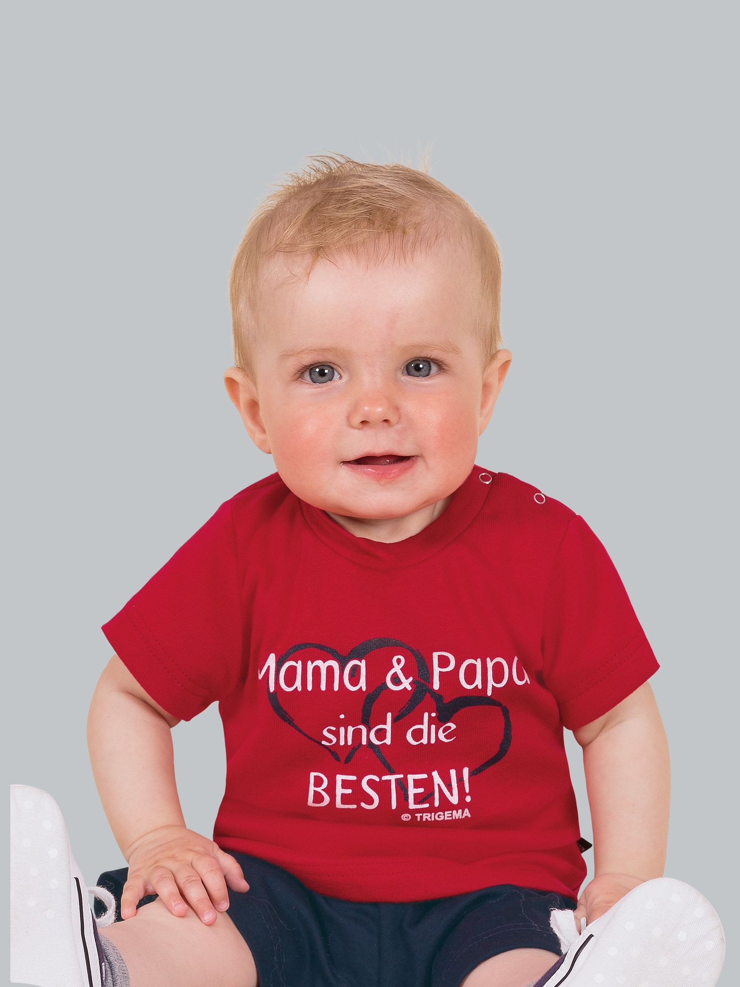T-Shirt Mama & Papa Kirsch