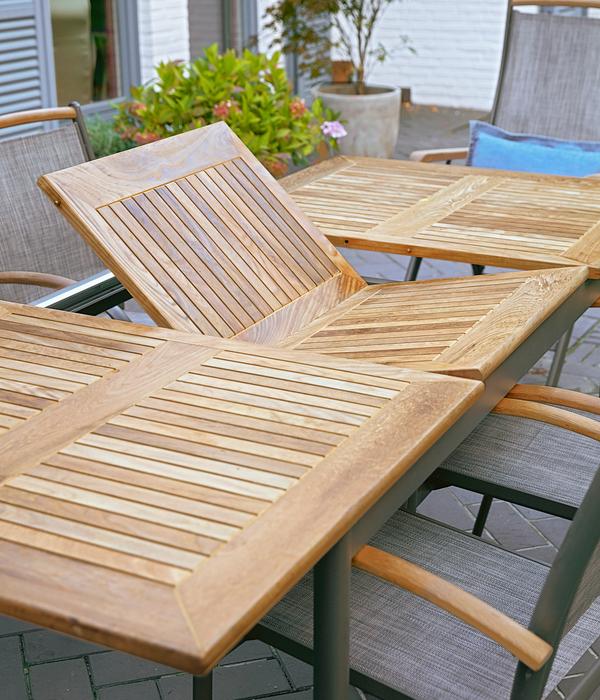 Dehner Teak-Ausziehtisch Colmar, ca.