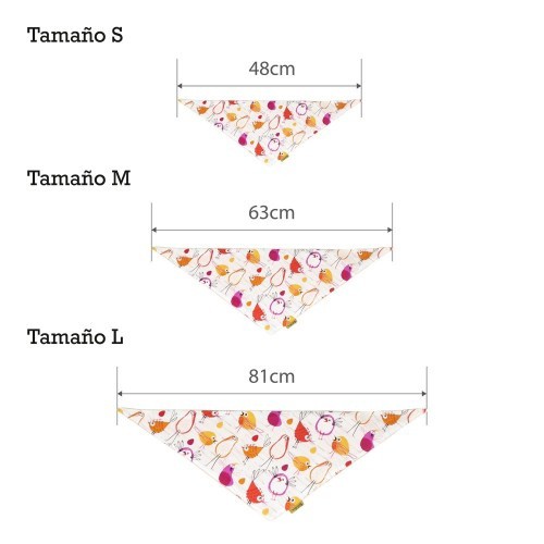 Bandana White Birds para Cães