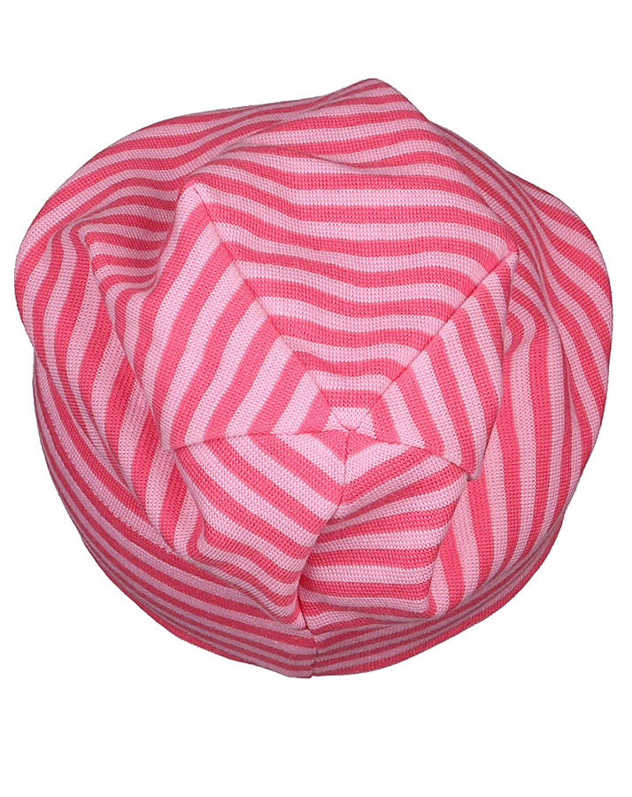 Beanie RAP STRICK gestreift in pink/rosa
