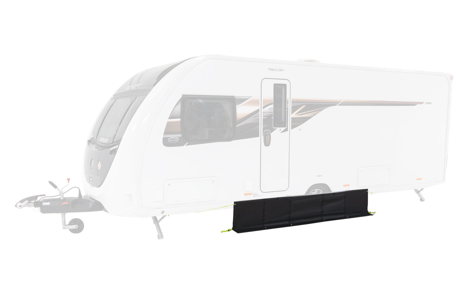 Dometic Dual Fix Bodenschürze für Wohnwagen- / Reisemobilvorzelt 200 cm