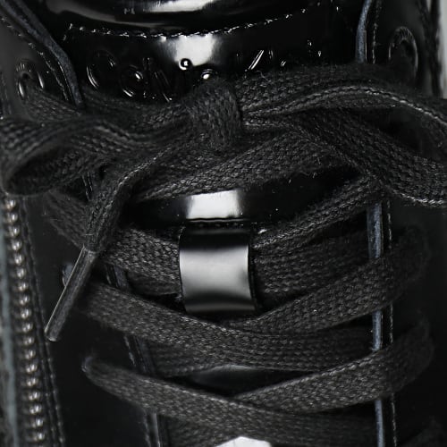 Baskets Low Top Lace Up Zip Mono 1277 Lux Mono
