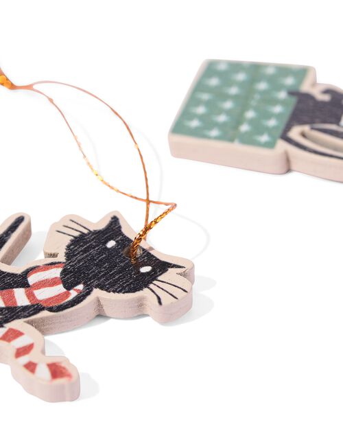 6 décoration de Noël en bois Takkie et Siepie