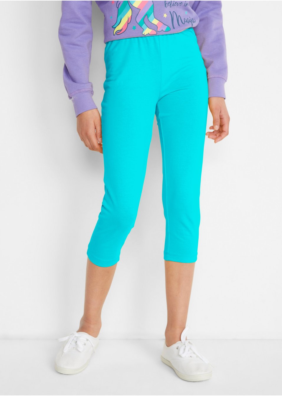 Lot de 2 leggings 3/4 fille