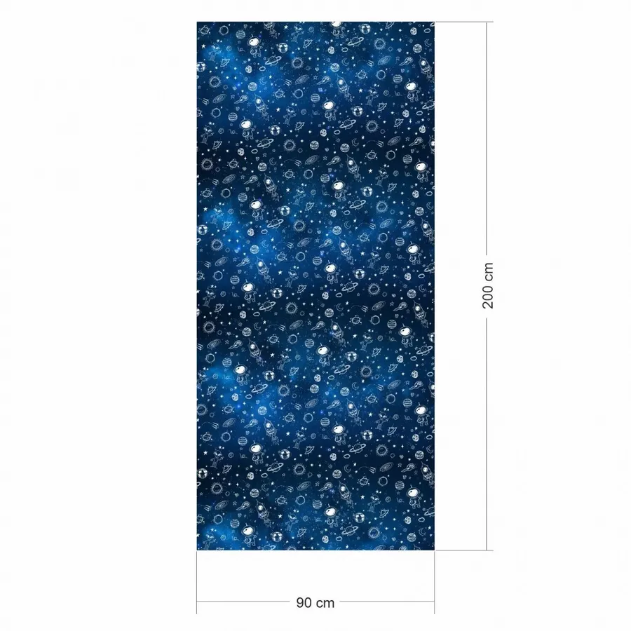 Nikima Klebefolie KF-14 selbstklebende Folie – Weltall Klebefolie bunt
