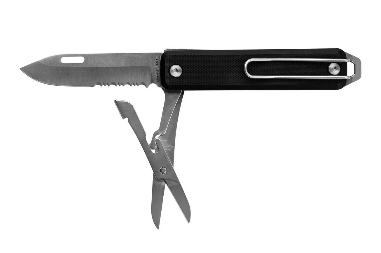 The James Brand The Ellis Scissors Serrated Black G10 Stainless KN119101-01 zakmes