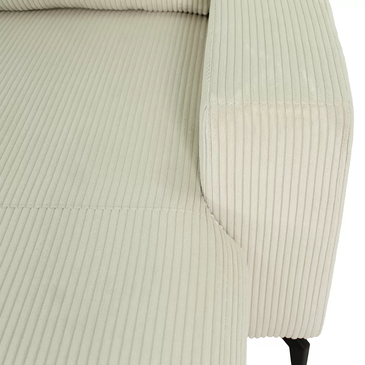 Ecksofa CLOUD 135x250 creme,schwarz