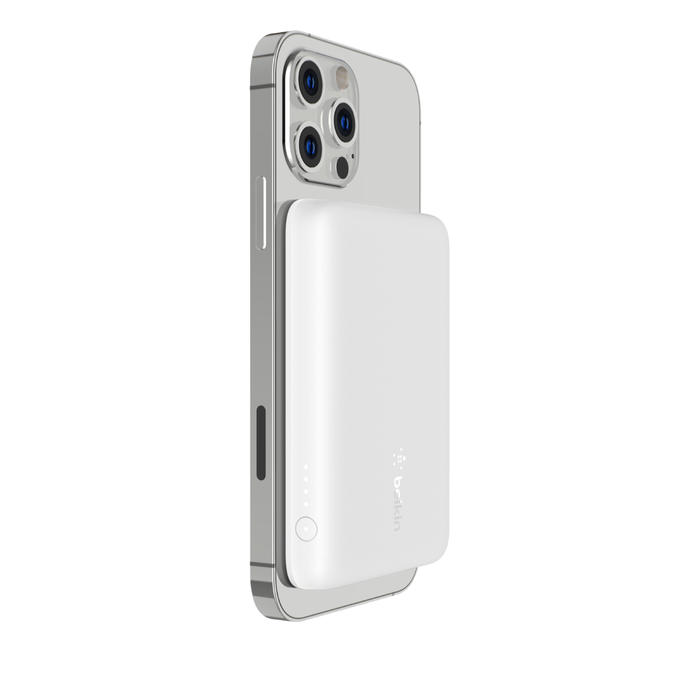 (7.5W) 2500mAh Boost Charge Magnetische MagSafe Wireless Powerbank USB C Ladegerät ab Apple iPhone 12 (BPD002BTWH) - Weiss