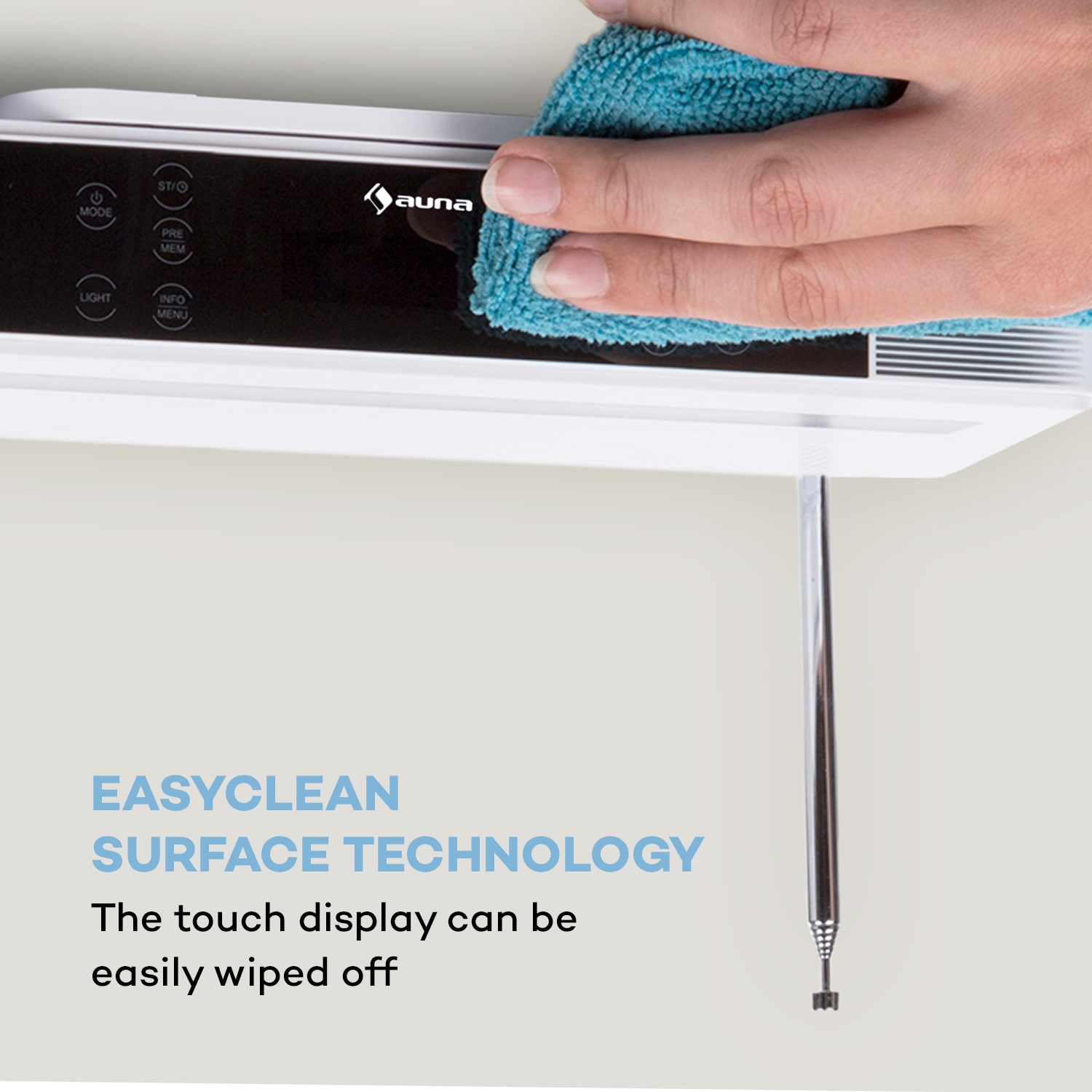 KR-140 Bluetooth Küchenradio DAB+/UKW Freisprechfunktion LED-Licht Weiß