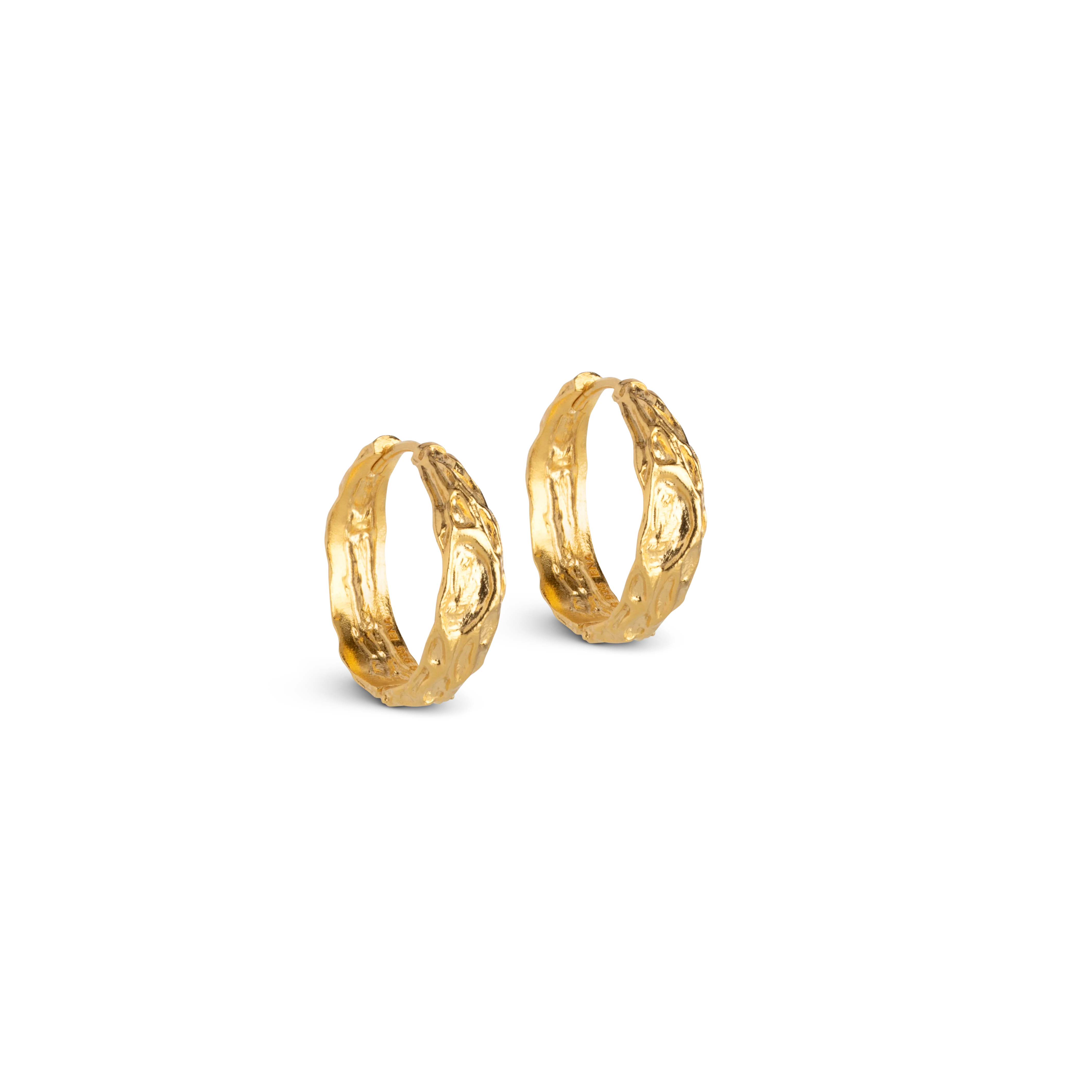 ENAMEL Copenhagen  Nela hoops, forgyldt - 20 mm.
