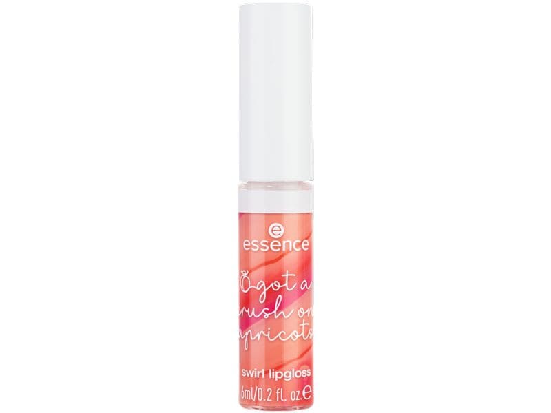 essence Lip Gloss Swirl Lipgloss 01 Apricotely In Love 3-in-1-Lipgloss mit einzigartigen Texturen im Swirl-Design