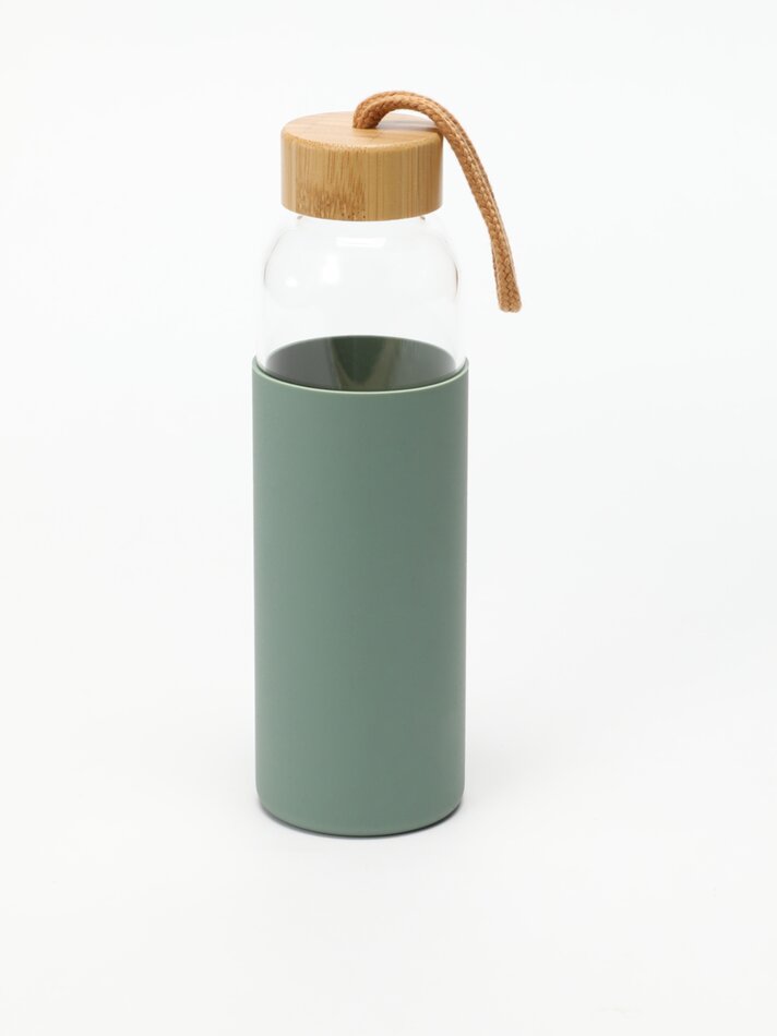 Garrafa de silicone de 550ml - Verde