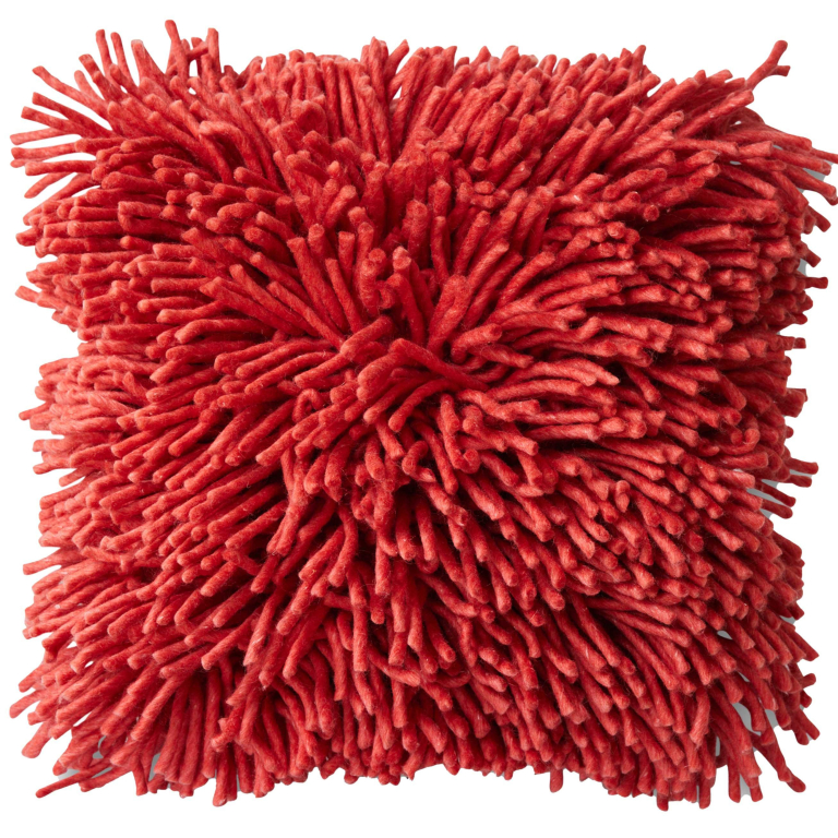 HKliving Rugged Woolen kussen 50x50 Cherry Red