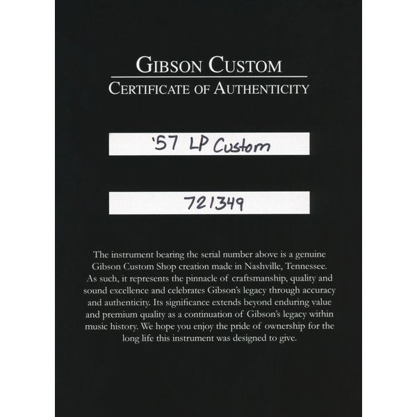 Gibson LP 57 Black Beauty 3PU VOS