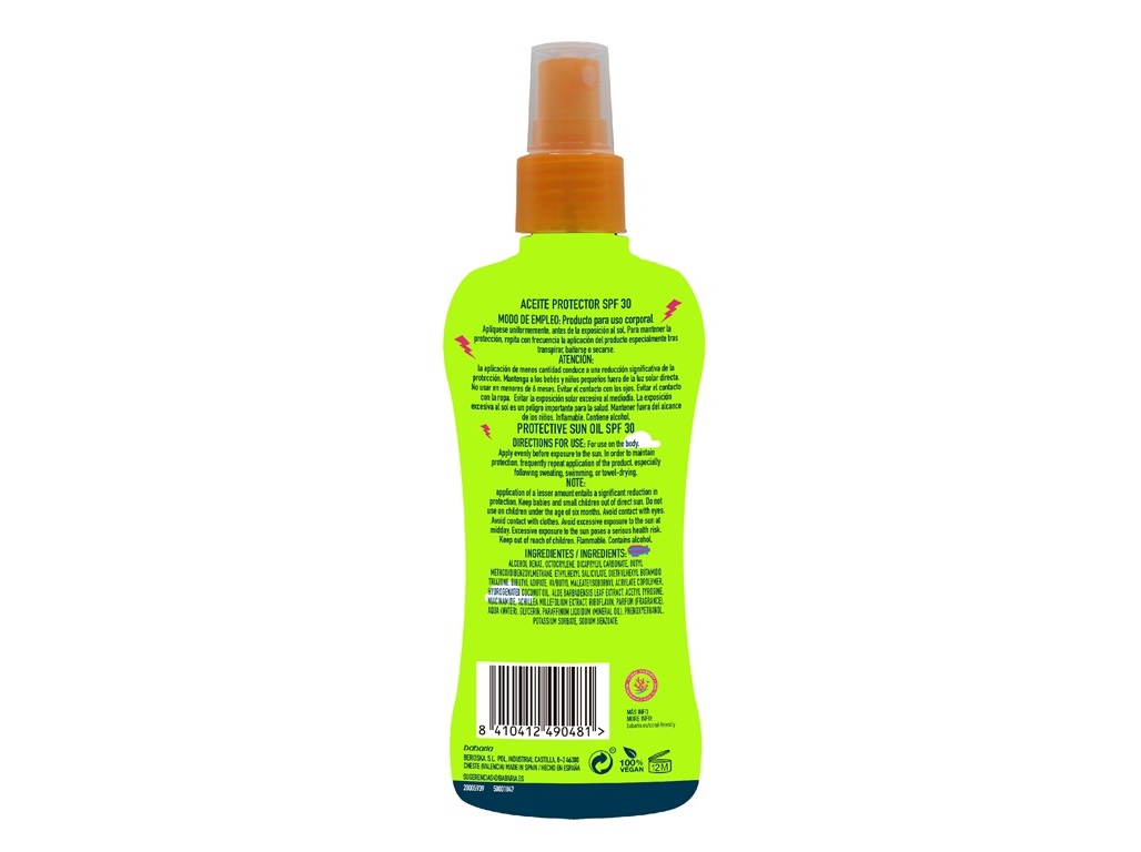 ÓLEO PROTETOR SOLAR BABARIA FPS30 SUNFEST 200ML