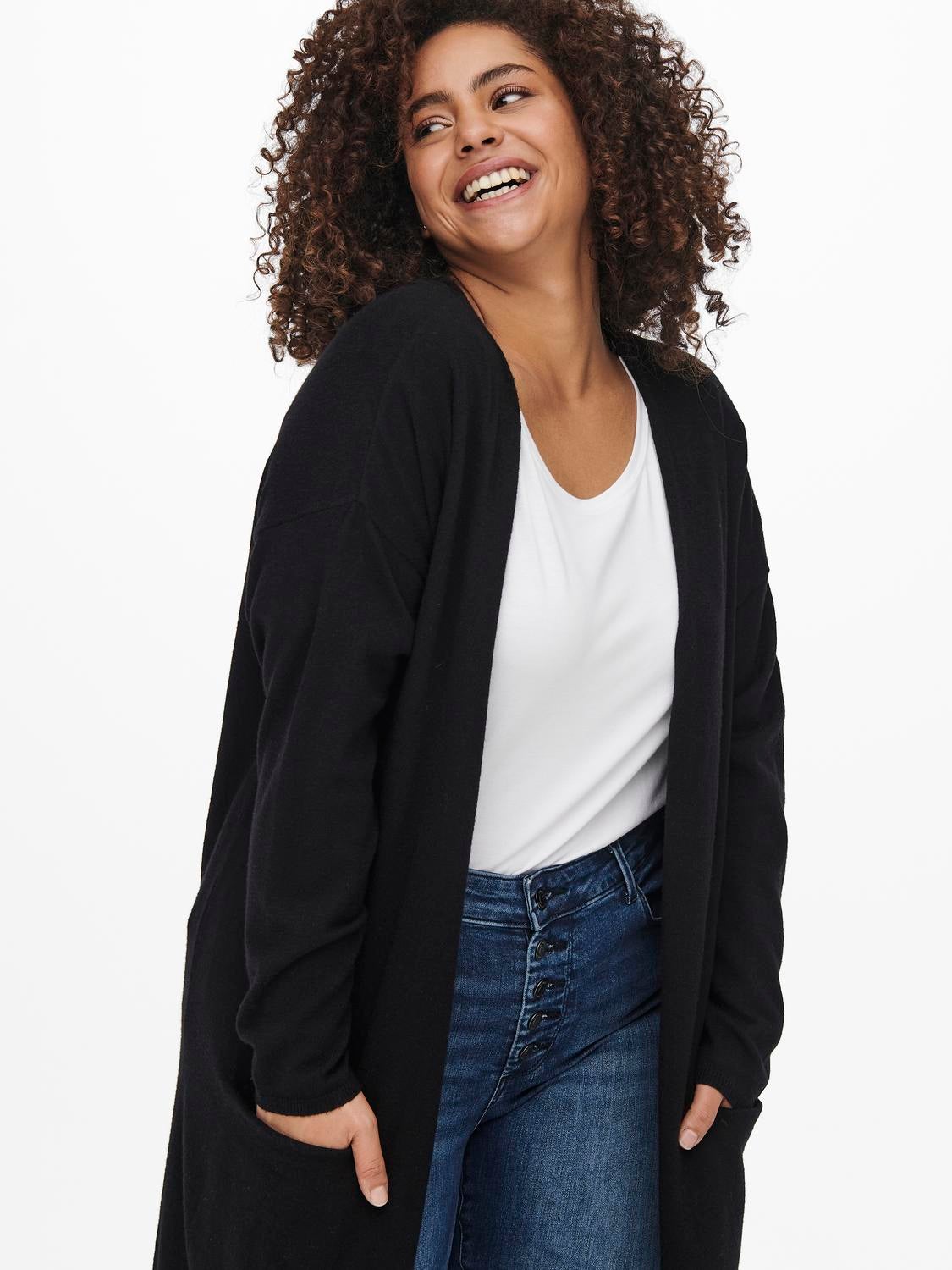 CARNEW Strickjacke Black