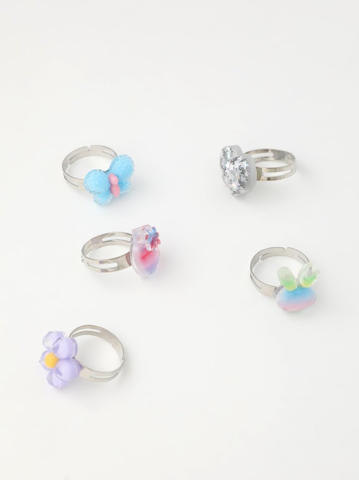 Conjunto de 6 anéis de fantasia - Vários modelos